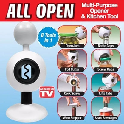 All Open 8 In 1 Multi-purpose Opener & Kitchen Tool