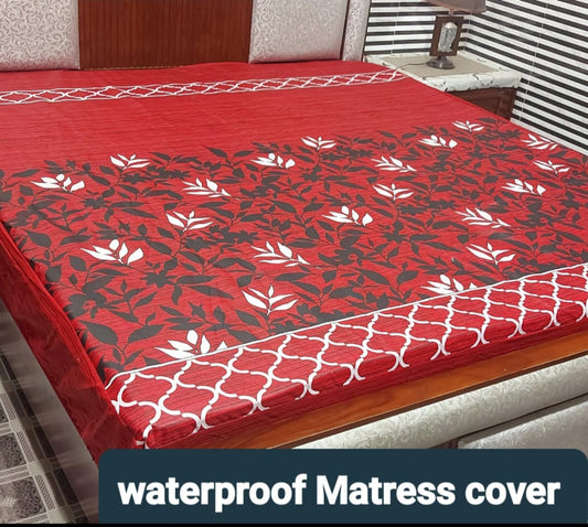 100% Waterproof Mattress Cover Beautiful Printed