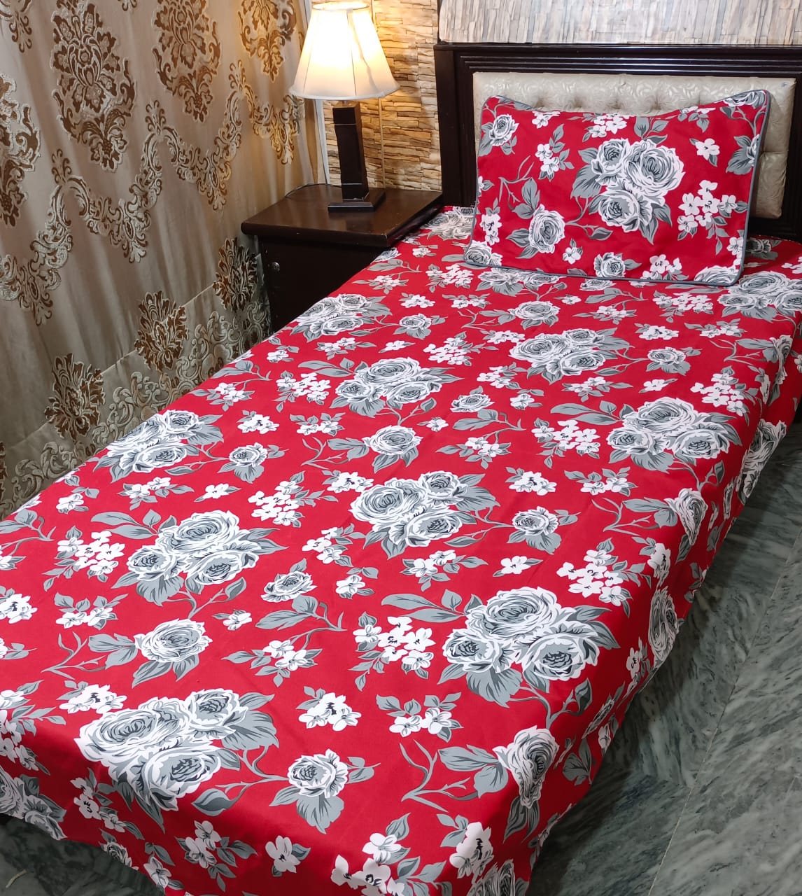 3D-Crystal cotton single pair Bedsheets