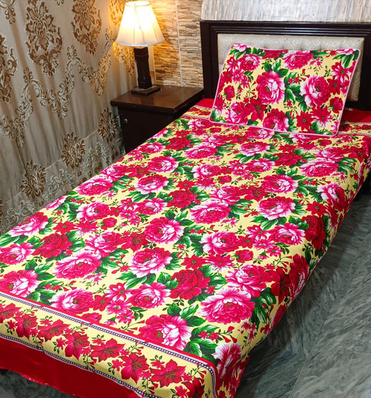 3D-Crystal cotton single pair Bedsheets