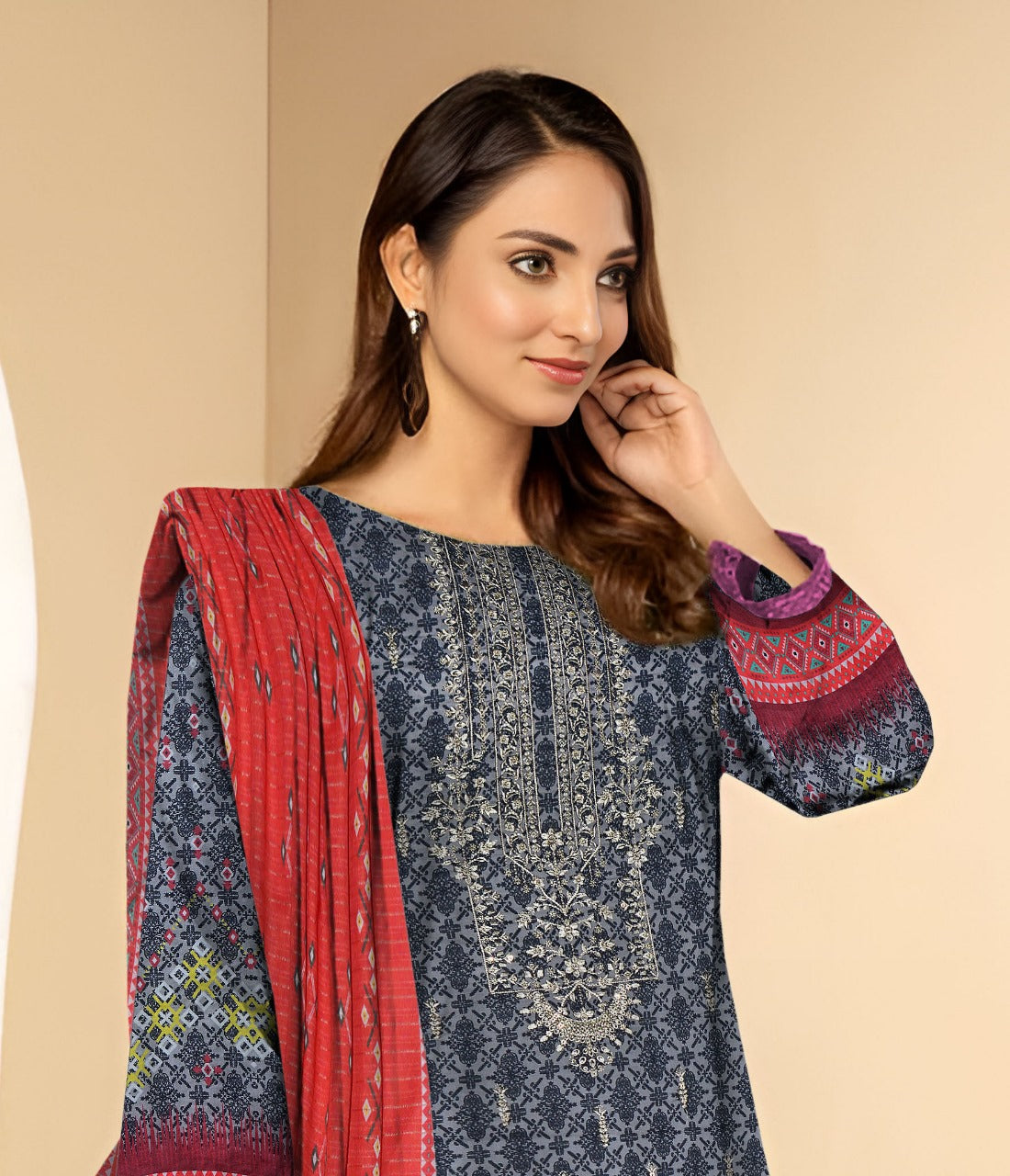 Mirha Lawn 3 PIECES Party Wear| Summer 24